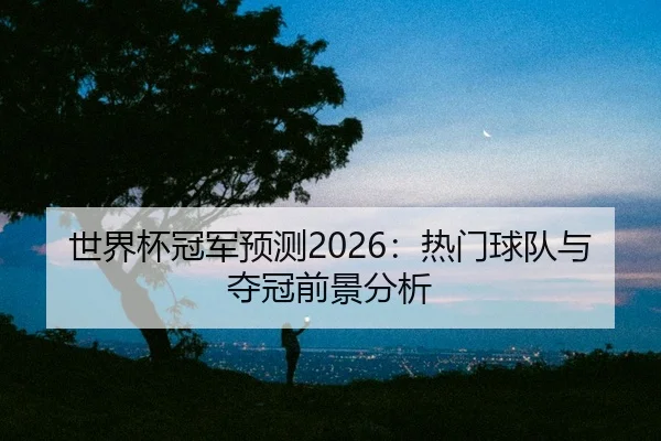 世界杯冠军预测2026：热门球队与夺冠前景分析
